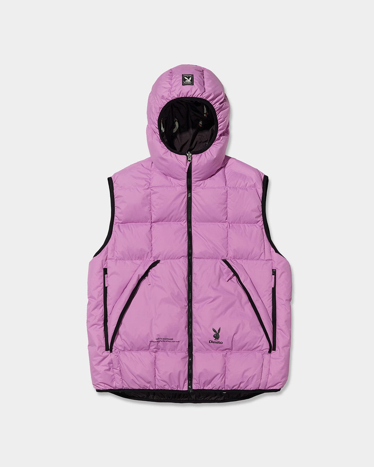 VERT (PLAYBOY X DIMITO) REVERSIBLE HD DOWN VEST TAFFY