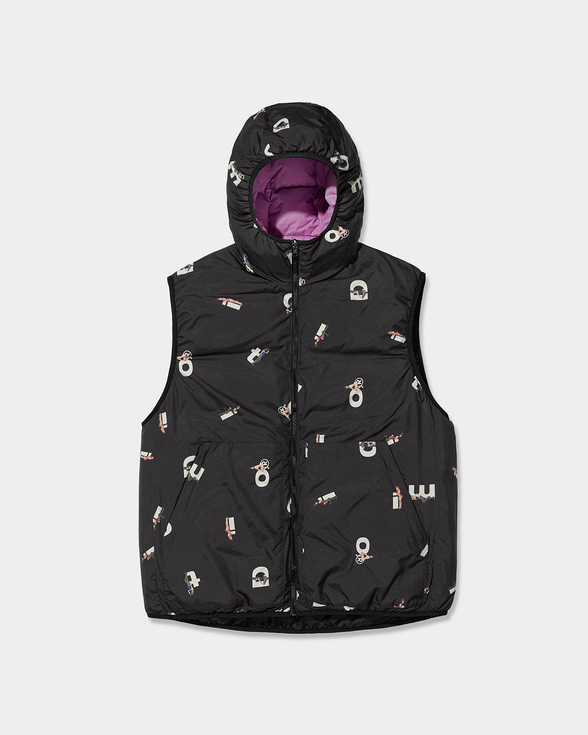 VERT (PLAYBOY X DIMITO) REVERSIBLE HD DOWN VEST TAFFY