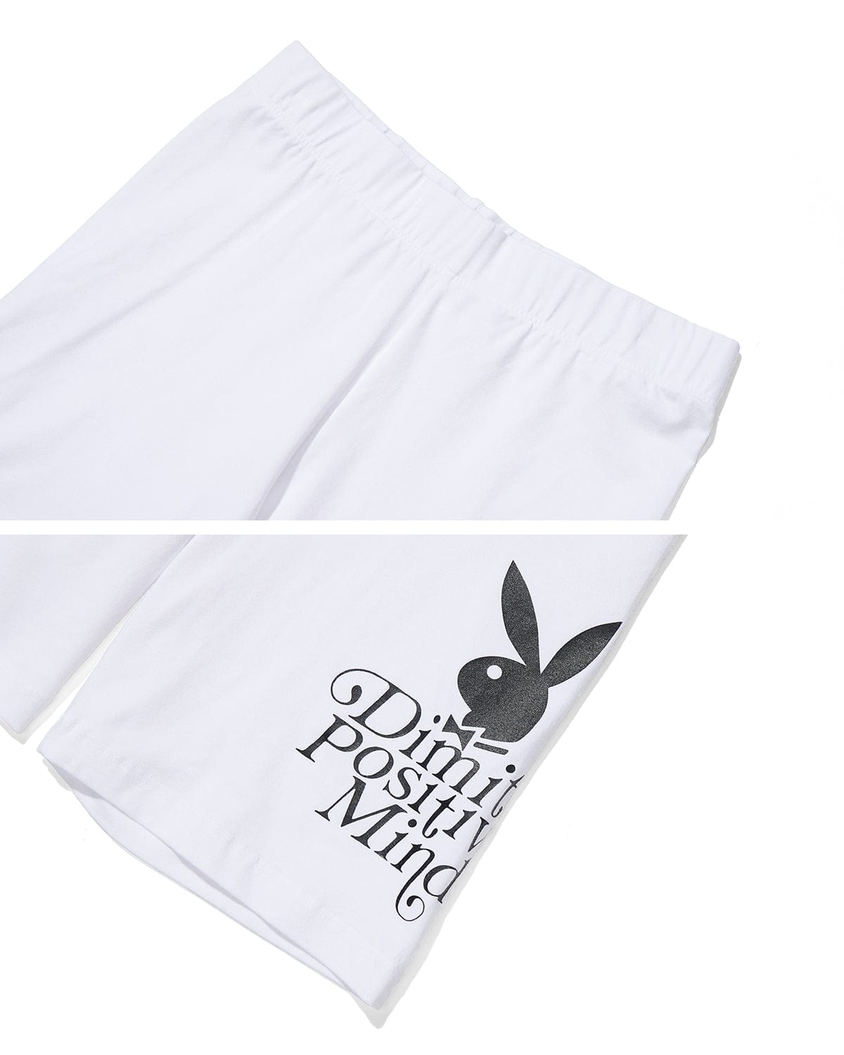 VERT (PLAYBOY X DIMITO) SPANDEX BIKER SHORT WHITE