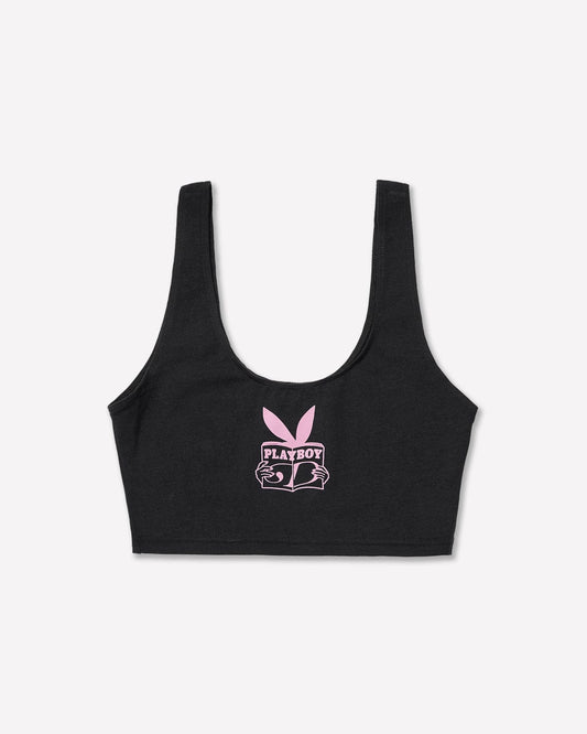 VERT (PLAYBOY X DIMITO) SPANDEX TANK TOP BLACK