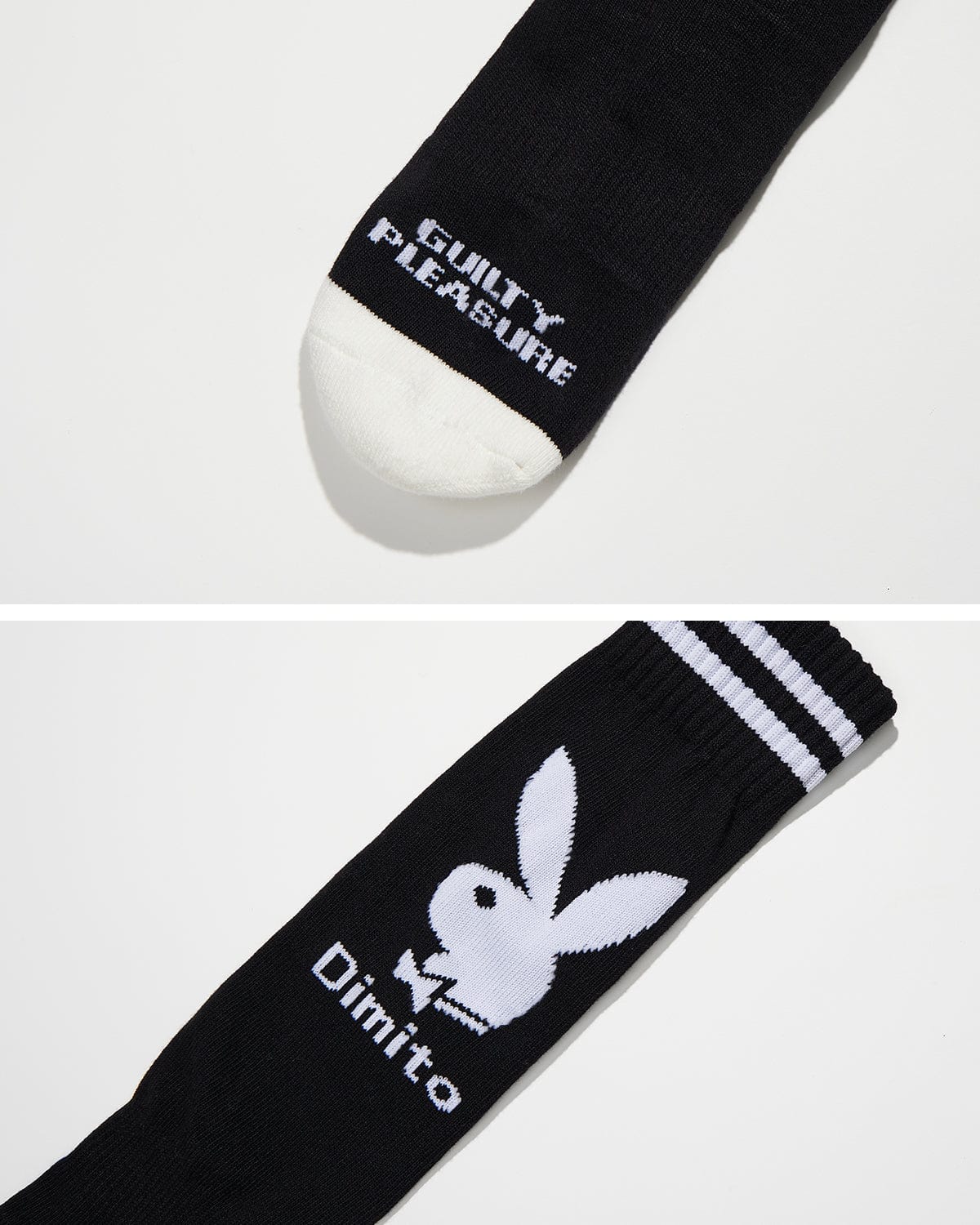 VERT (PLAYBOY X DIMITO) SPORTS SOCKS BLACK