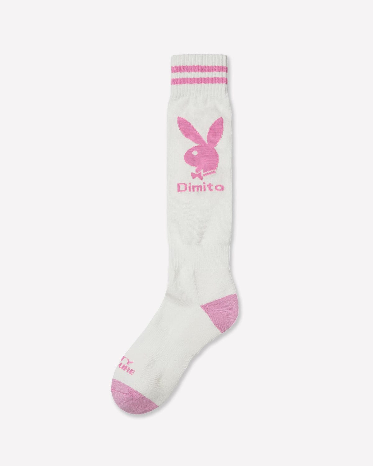 VERT (PLAYBOY X DIMITO) SPORTS SOCKS WHITE