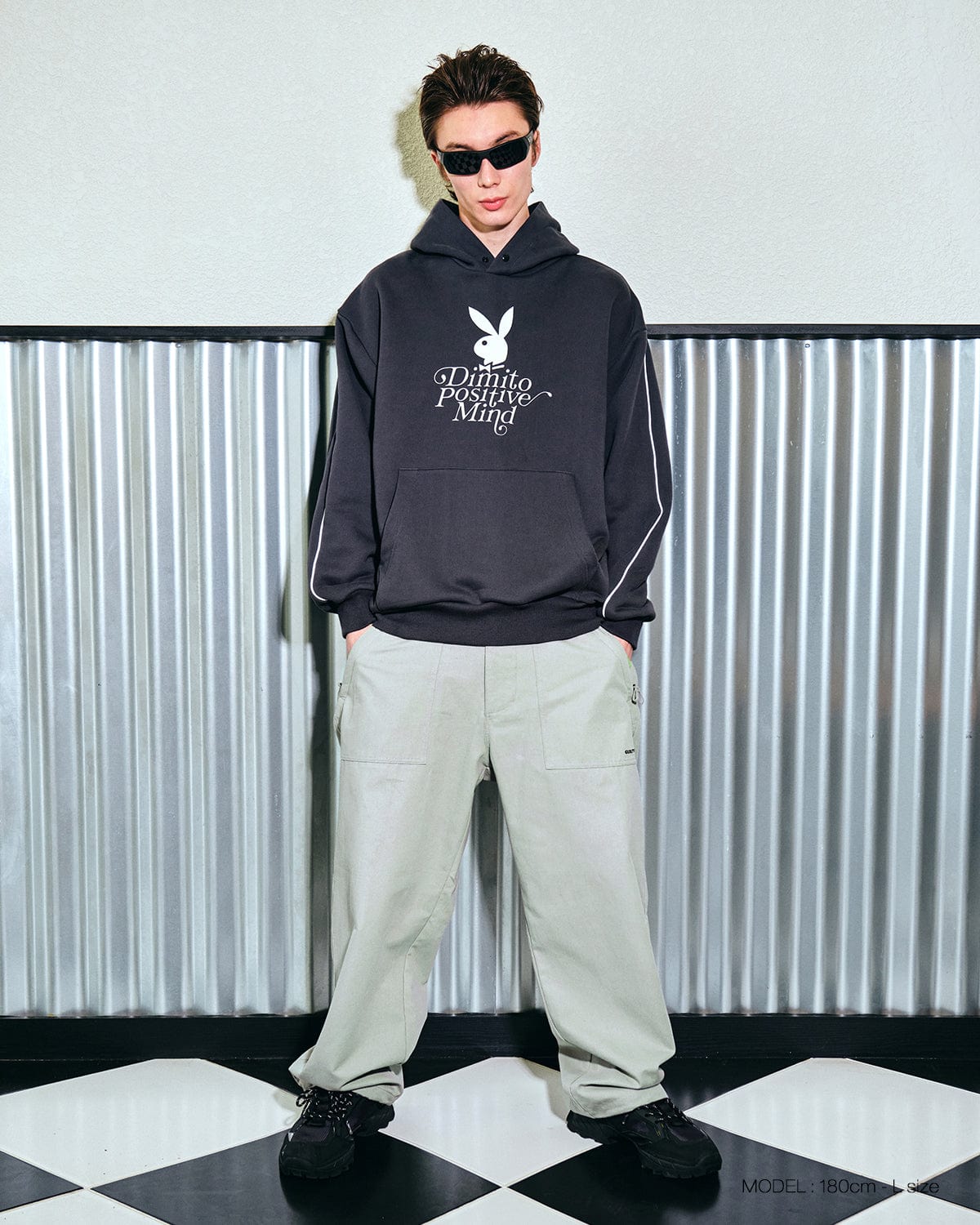 VERT (PLAYBOY X DIMITO) STORM PANTS SLATE GREY