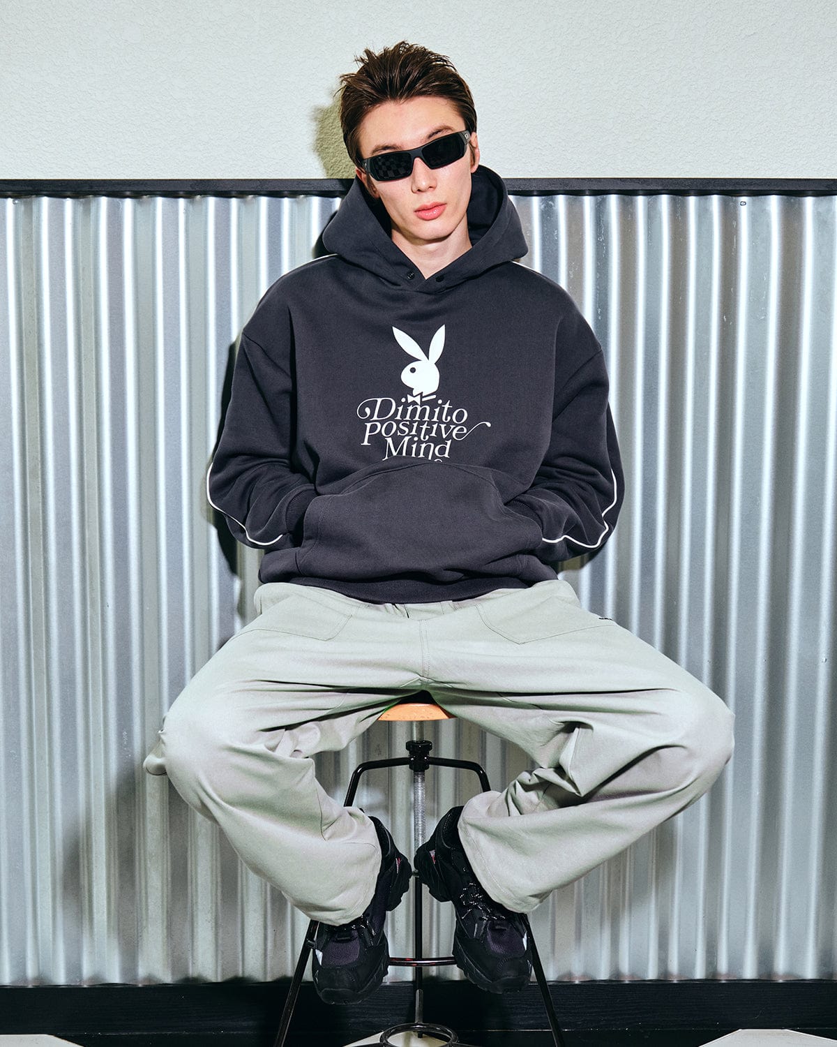 VERT (PLAYBOY X DIMITO) STORM PANTS SLATE GREY