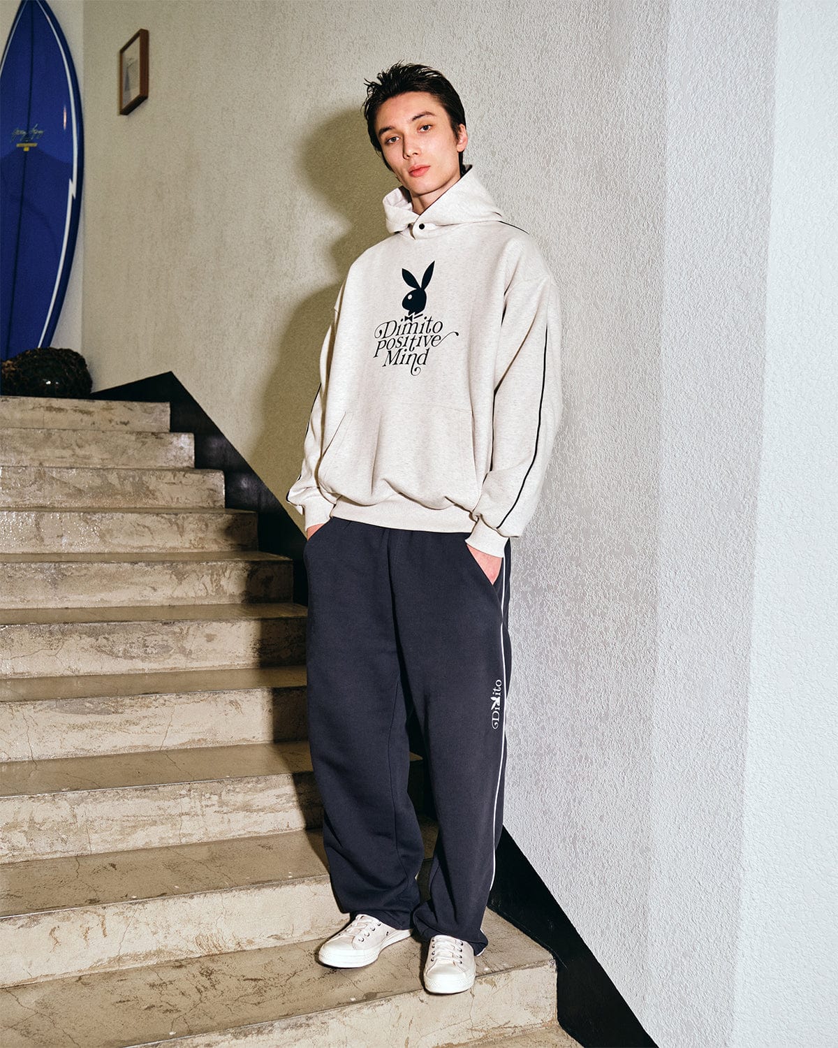 VERT (PLAYBOY X DIMITO) SWEATPANTS CHARCOAL