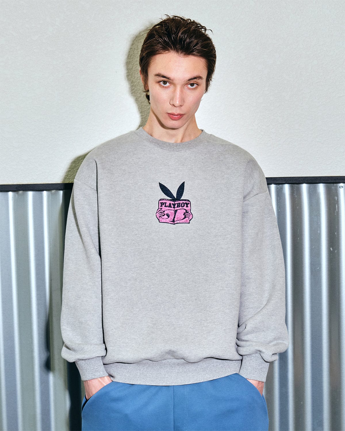 VERT (PLAYBOY X DIMITO) SWEATSHIRTS HEATHER GREY