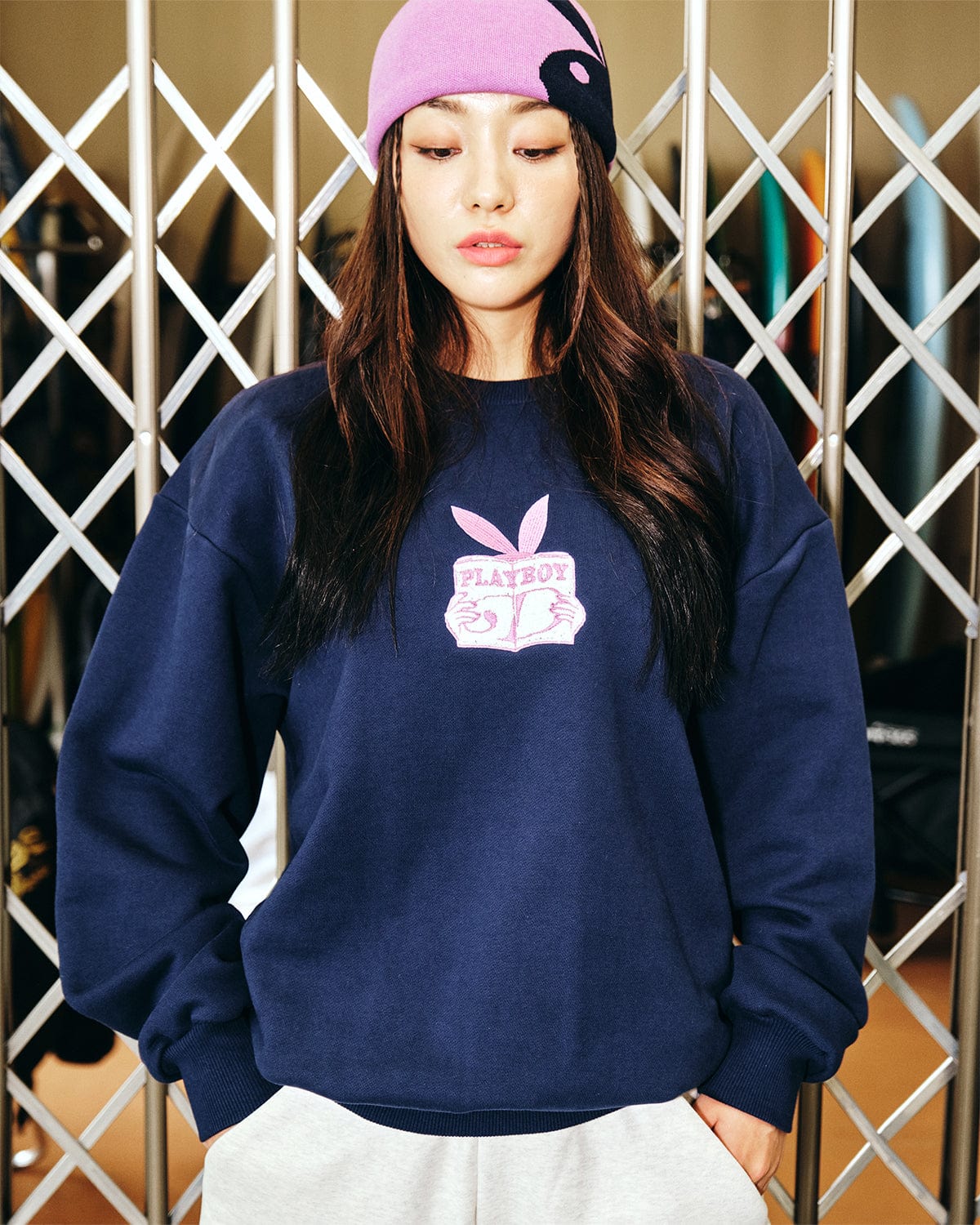 VERT (PLAYBOY X DIMITO) SWEATSHIRTS NAVY