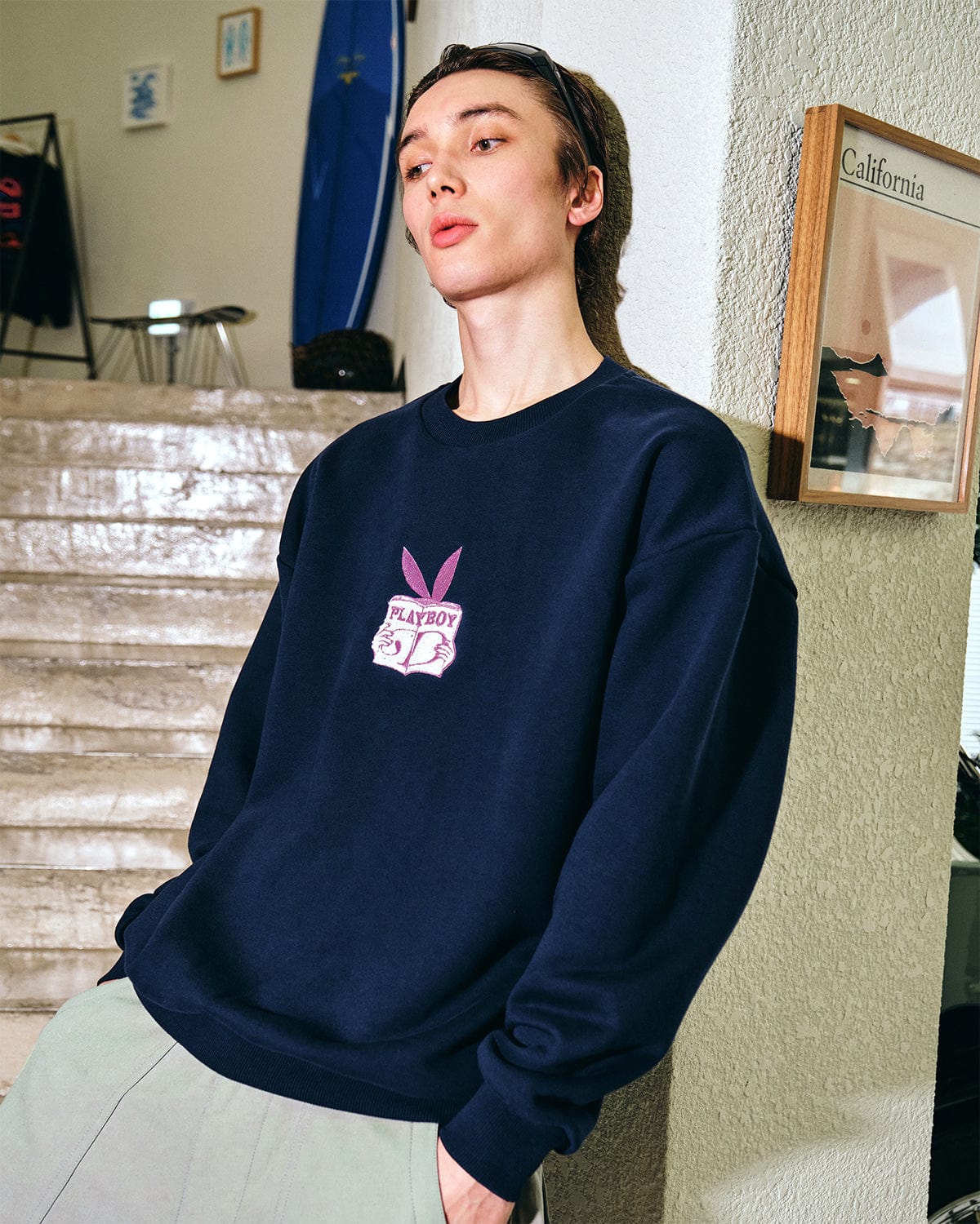 VERT (PLAYBOY X DIMITO) SWEATSHIRTS NAVY