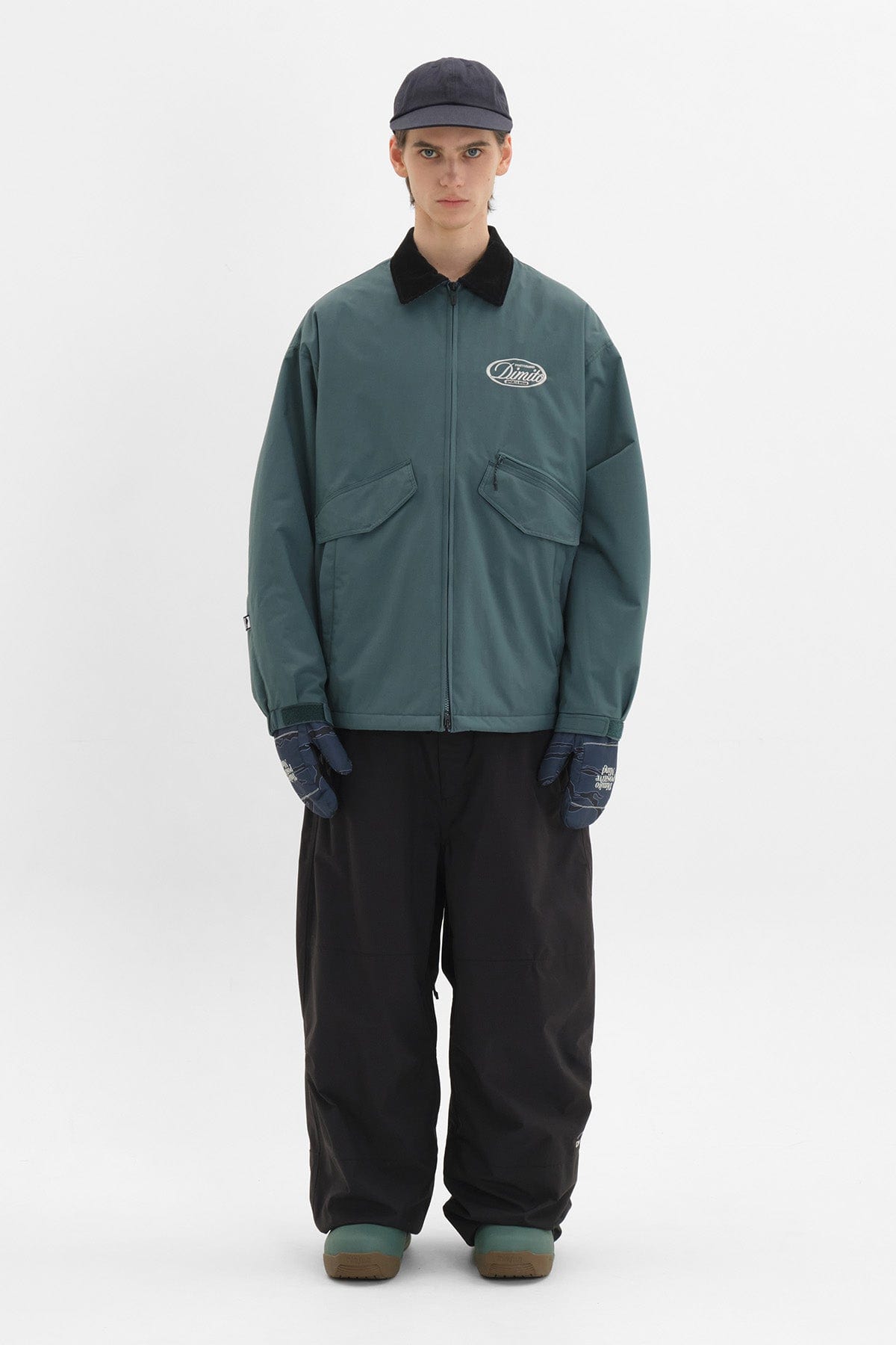 VERT POLARTEC CREW JACKET TEAL GREEN