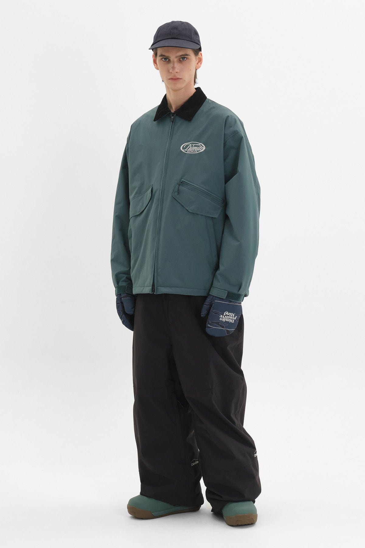 VERT POLARTEC CREW JACKET TEAL GREEN