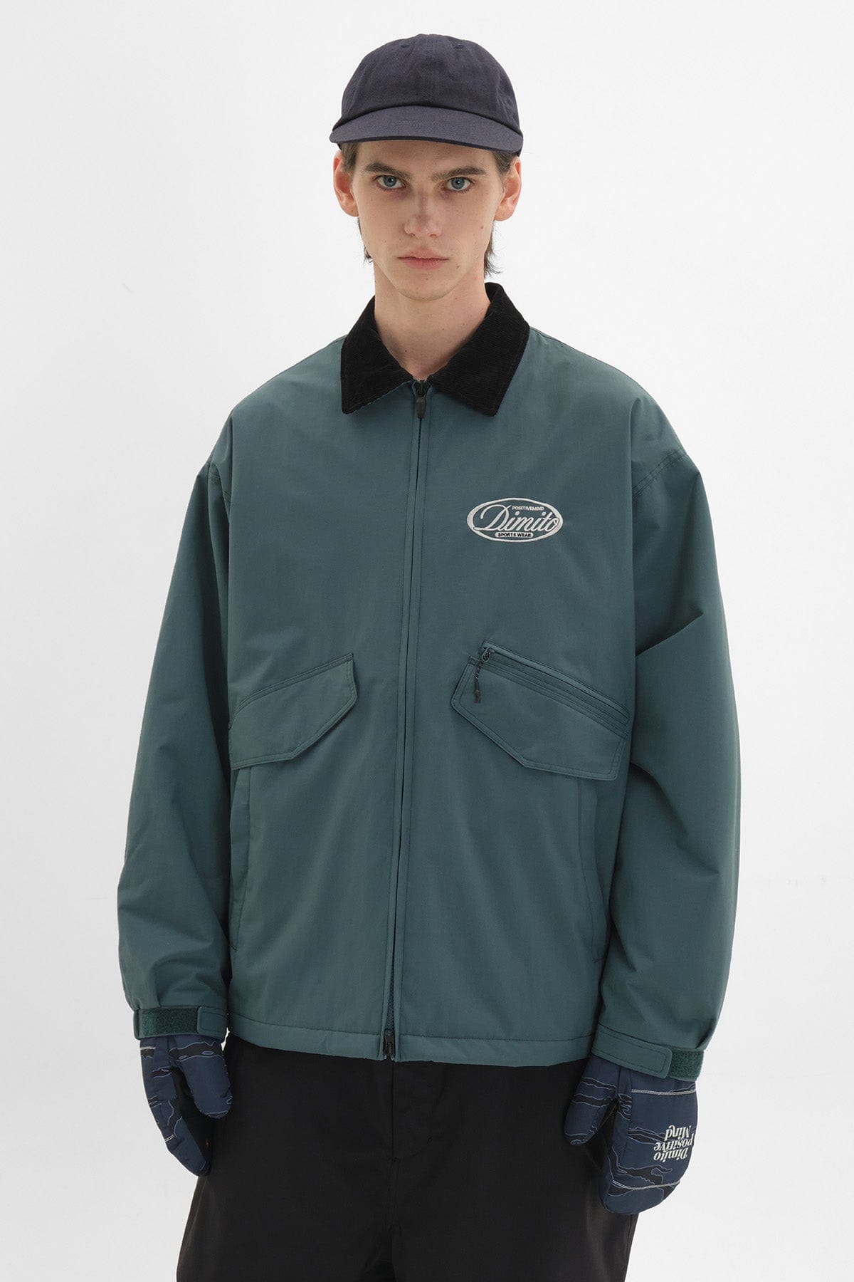 VERT POLARTEC CREW JACKET TEAL GREEN