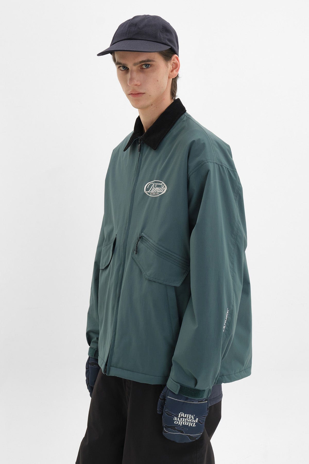 VERT POLARTEC CREW JACKET TEAL GREEN