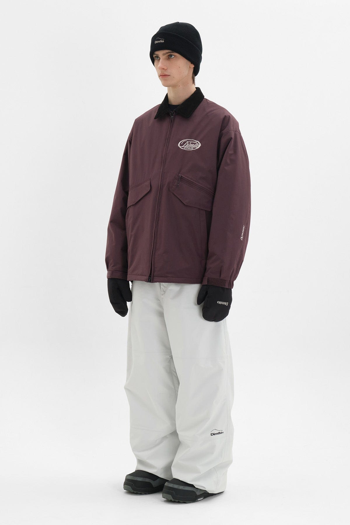 VERT POLARTEC CREW JACKET WINE