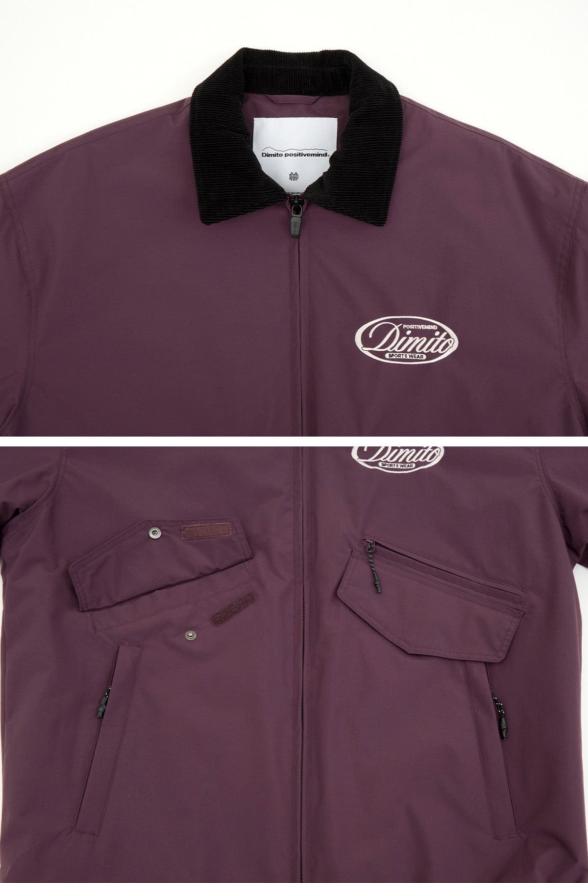 VERT POLARTEC CREW JACKET WINE