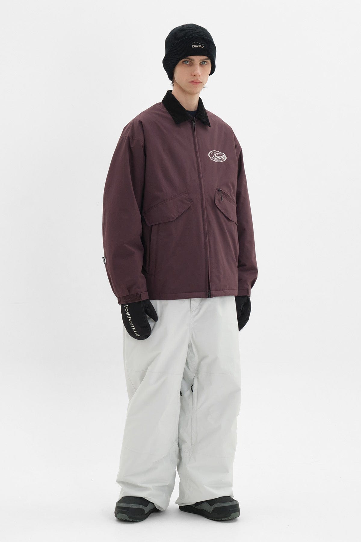 VERT POLARTEC CREW JACKET WINE