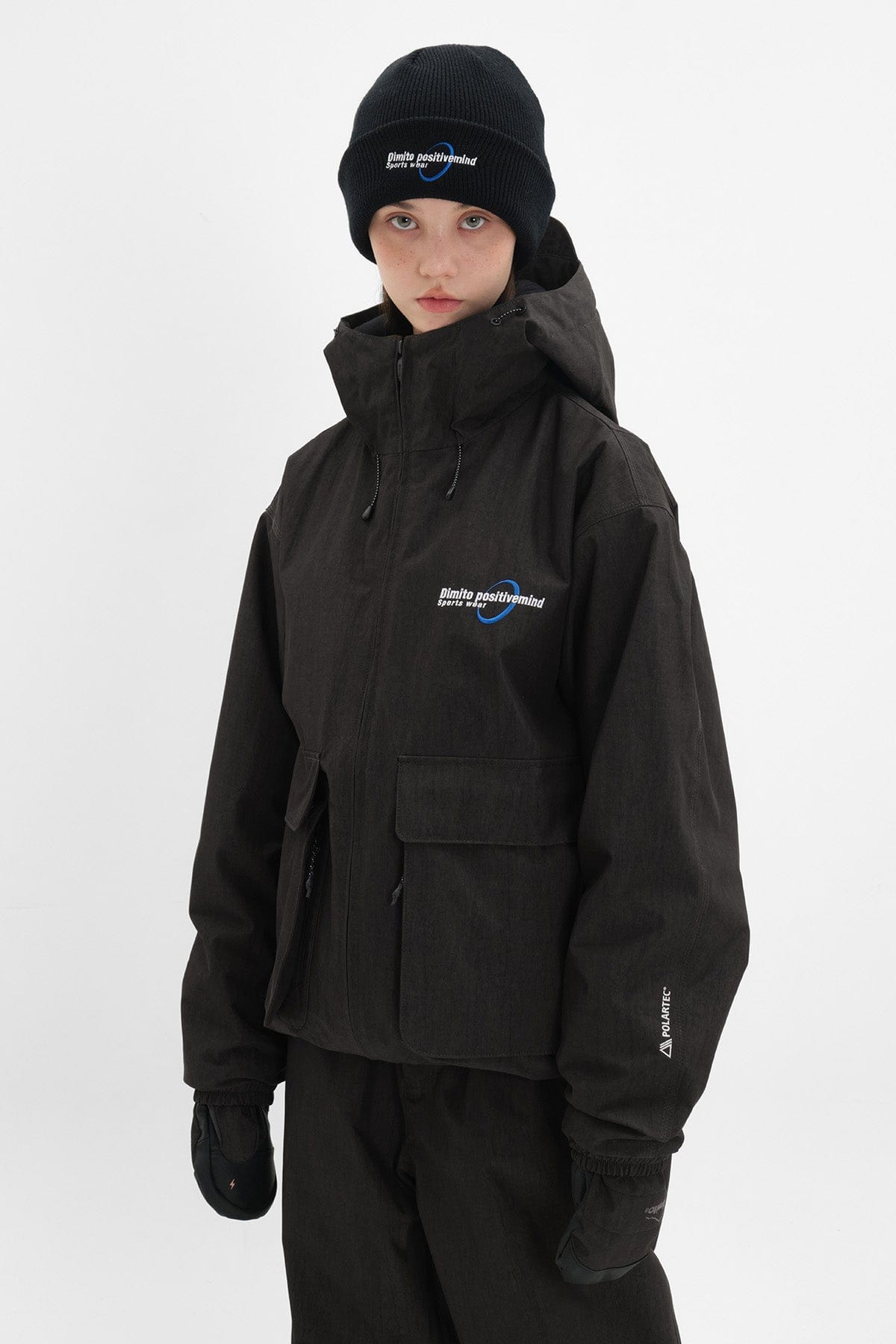 VERT POLARTEC FADE JACKET FADE BLACK