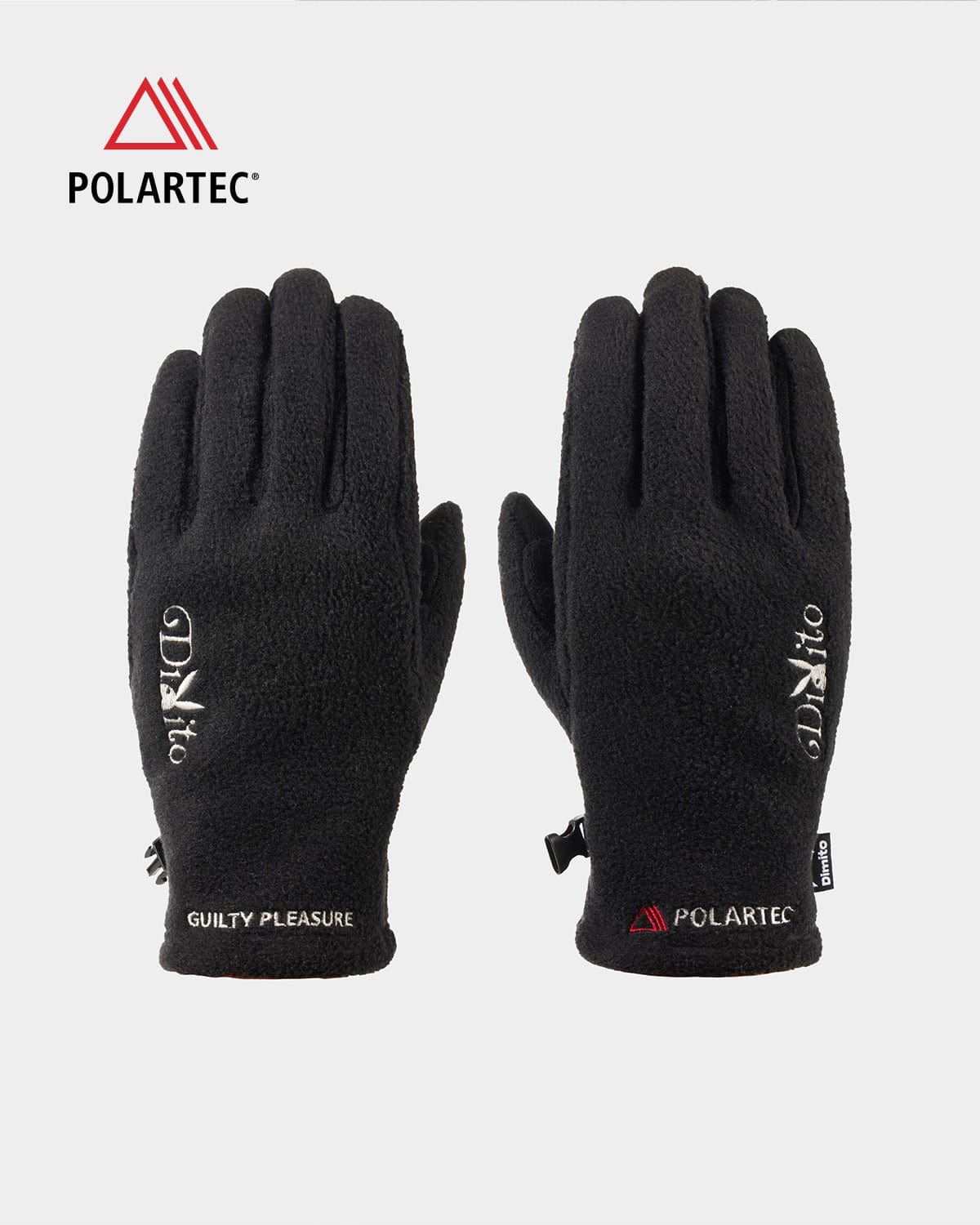 VERT POLARTEC (PLAYBOY DIMITO) FLEECE GLOVES BLACK