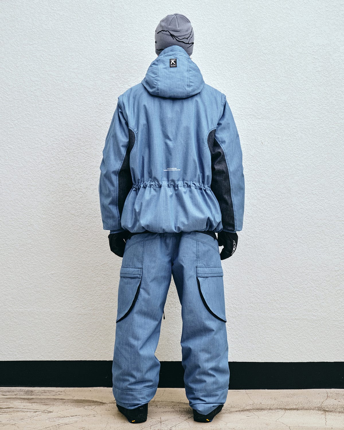 VERT POLARTEC (PLAYBOY X DIMITO) DETACHABLE JACKET BLUE DENIM