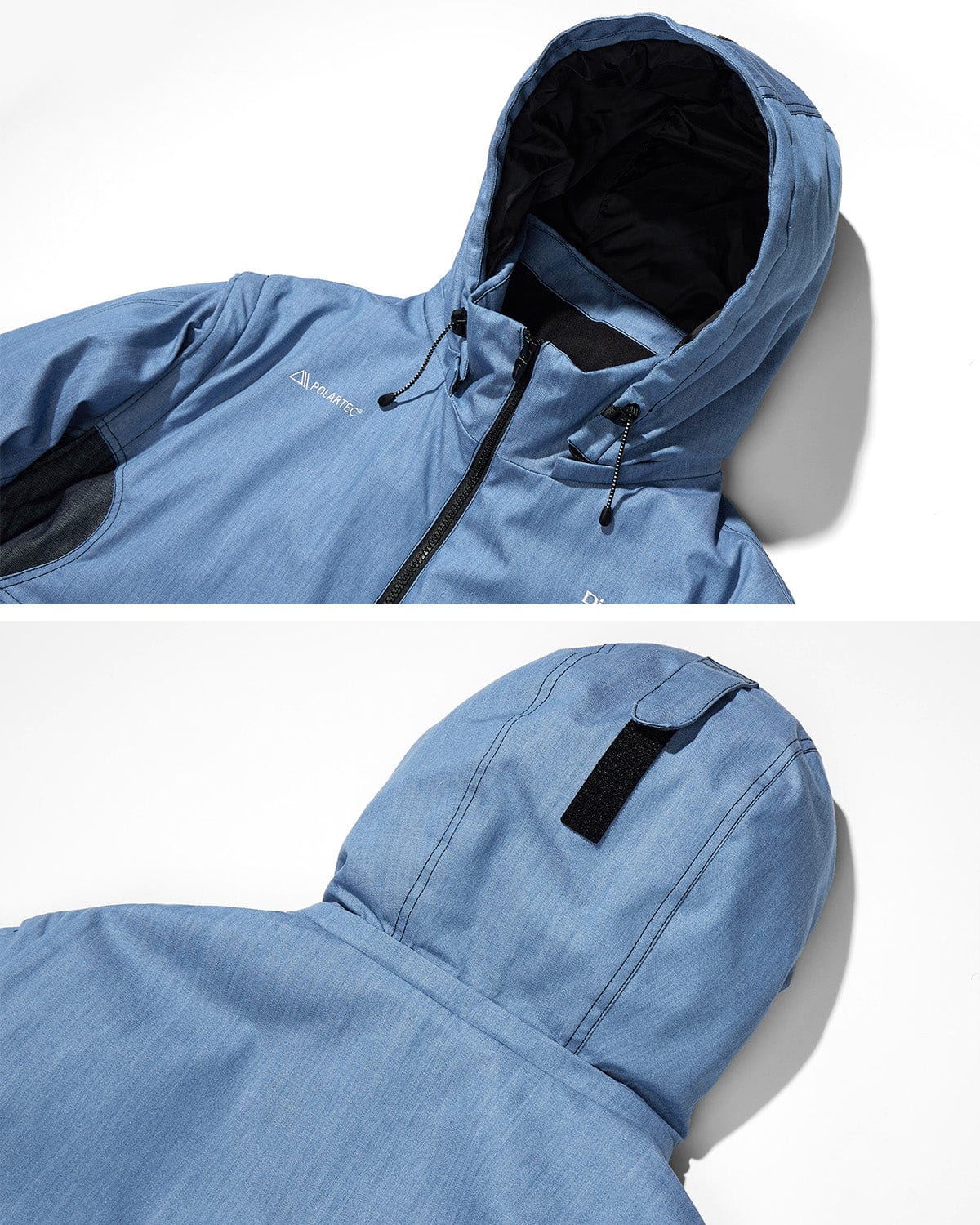 VERT POLARTEC (PLAYBOY X DIMITO) DETACHABLE JACKET BLUE DENIM