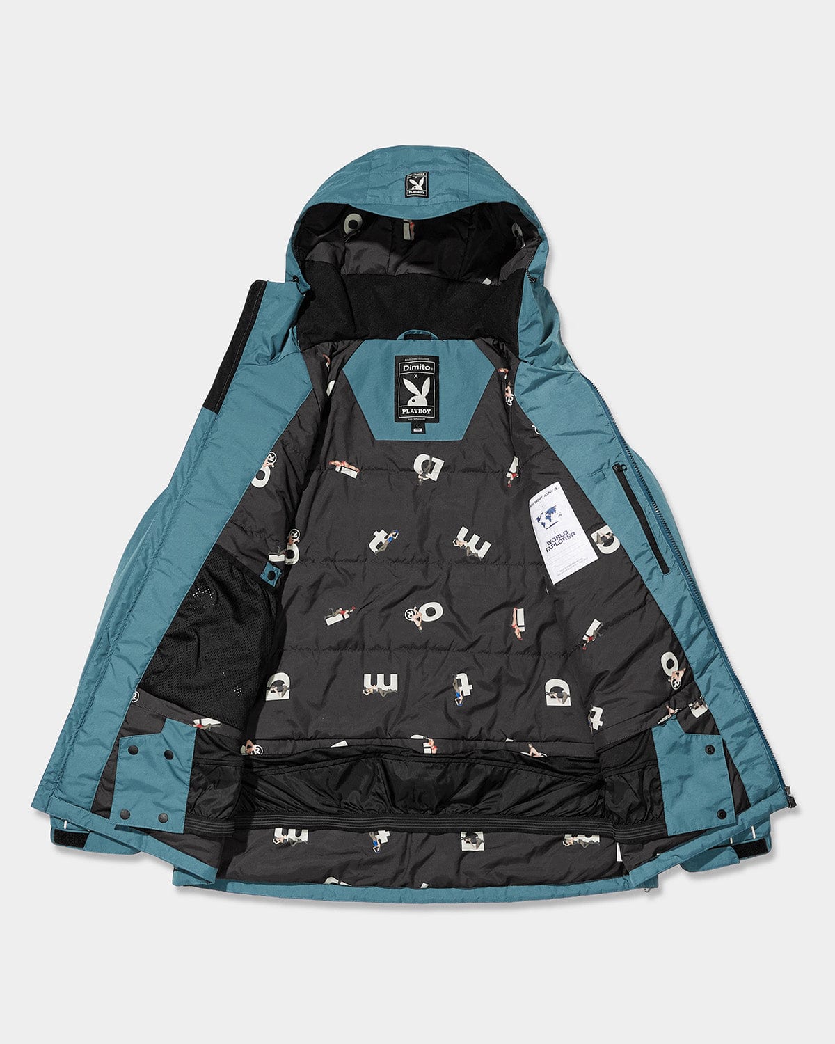 VERT POLARTEC (PLAYBOY X DIMITO) DL JACKET DARK TEAL