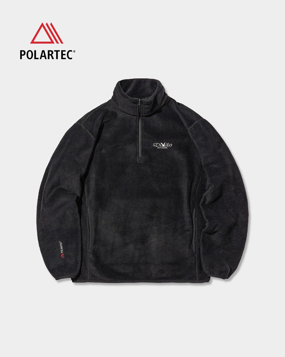 VERT POLARTEC (PLAYBOY X DIMITO) FLEECE HALF ZIP MOCK NECK BLACK