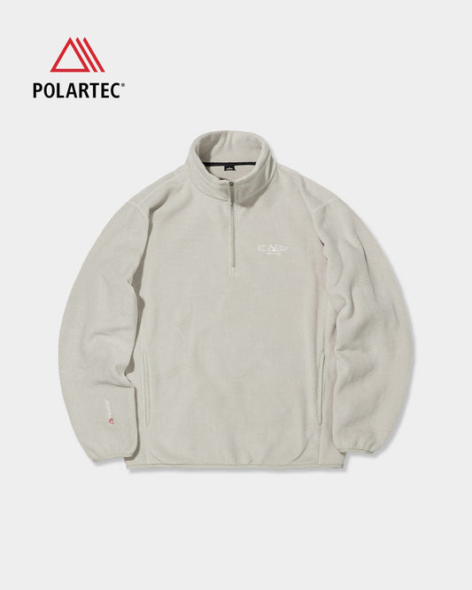 VERT POLARTEC (PLAYBOY X DIMITO) FLEECE HALF ZIP MOCK NECK OATMEAL