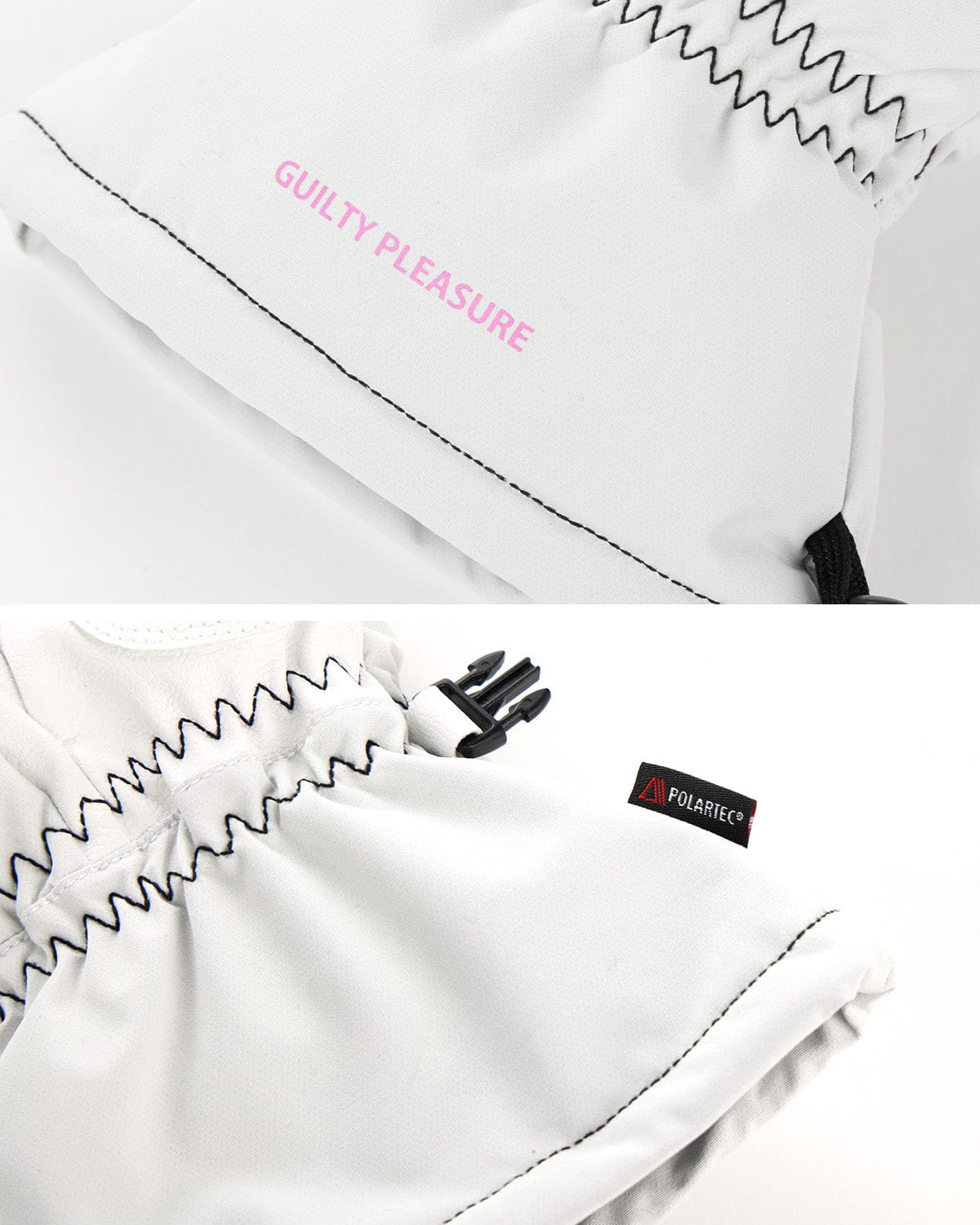 VERT POLARTEC (PLAYBOY X DIMITO) MITTEN WHITE