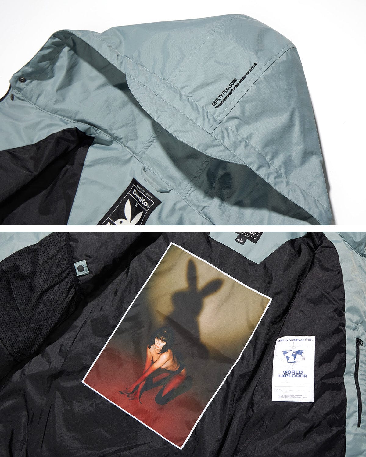 VERT POLARTEC (PLAYBOY X DIMITO) STORM JACKET SLATE GREY