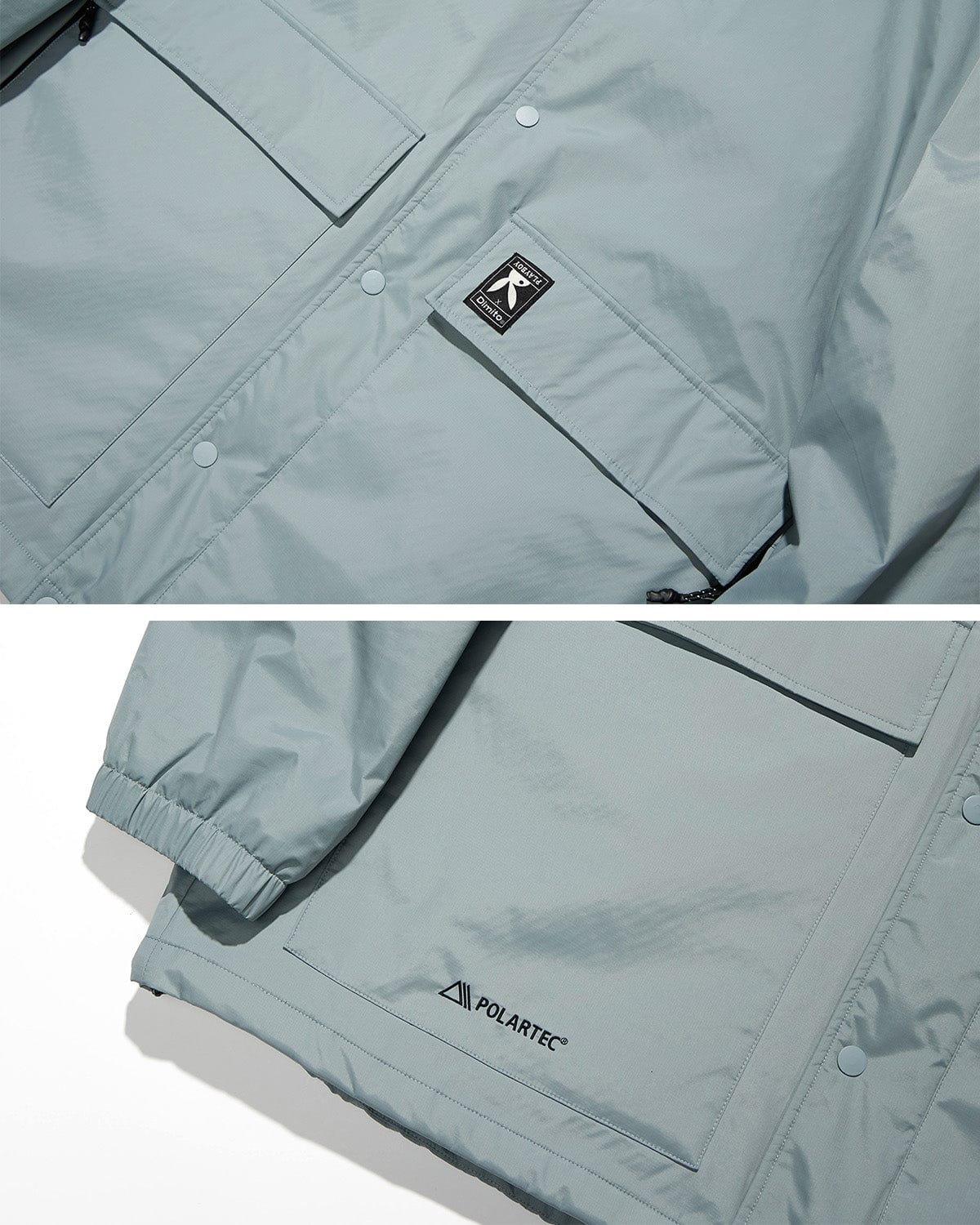 VERT POLARTEC (PLAYBOY X DIMITO) STORM JACKET SLATE GREY