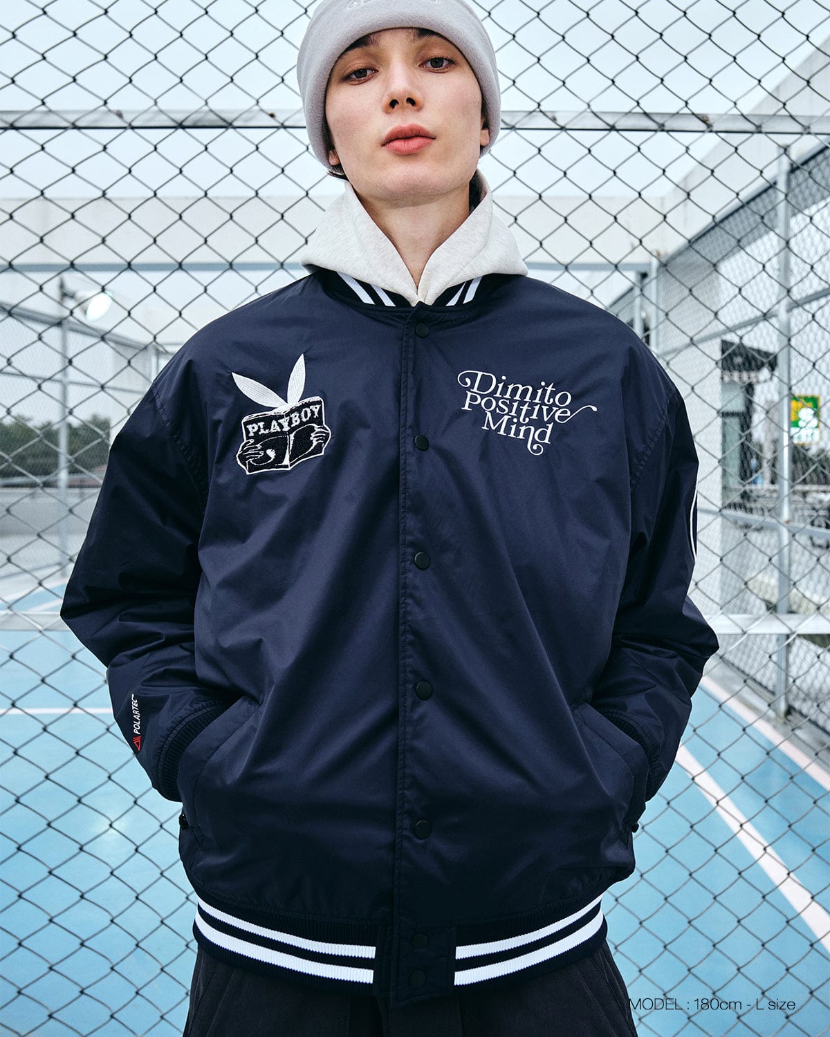 VERT POLARTEC (PLAYBOY X DIMITO) TEAM JACKET NAVY