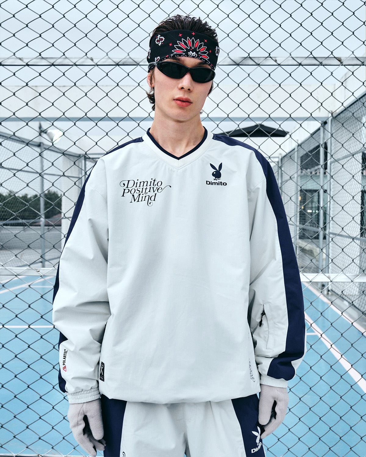 VERT POLARTEC (PLAYBOY X DIMITO) TEAM JERSEY OFF WHITE