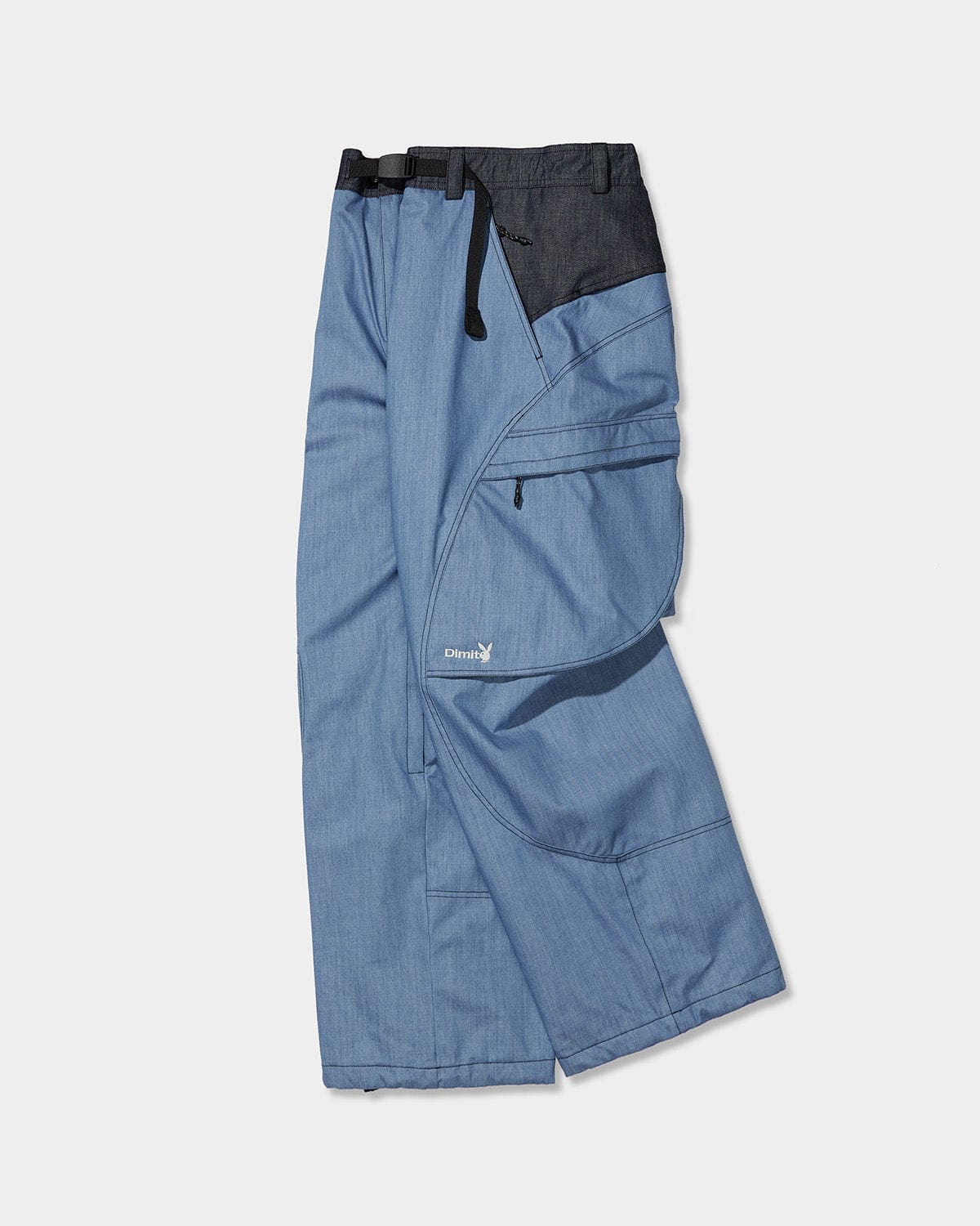 VERT POLARTEC (PLAYBOY X DIMITO) WAVE PANTS BLUE DENIM (Semi Wide Fit)