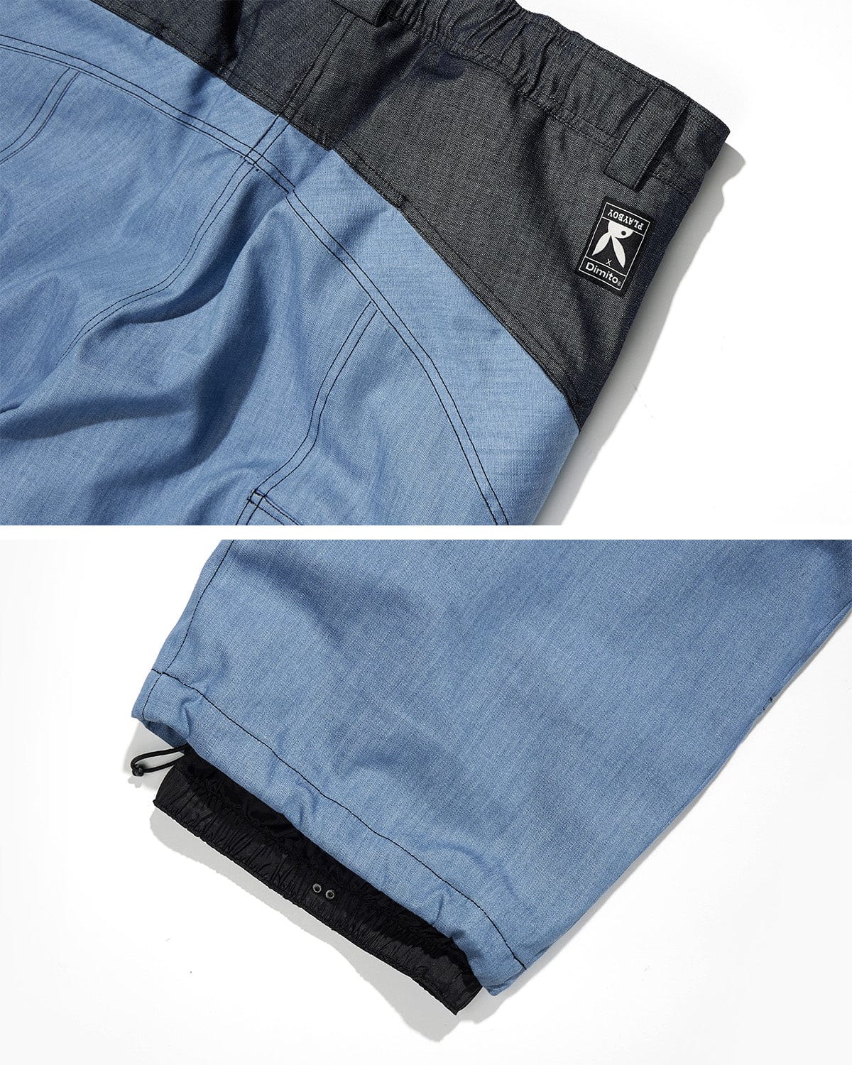 VERT POLARTEC (PLAYBOY X DIMITO) WAVE PANTS BLUE DENIM (Semi Wide Fit)