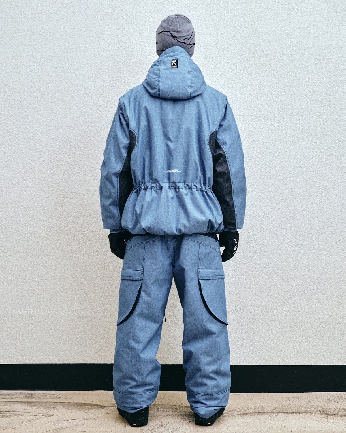 VERT POLARTEC (PLAYBOY X DIMITO) WAVE PANTS BLUE DENIM (Semi Wide Fit)