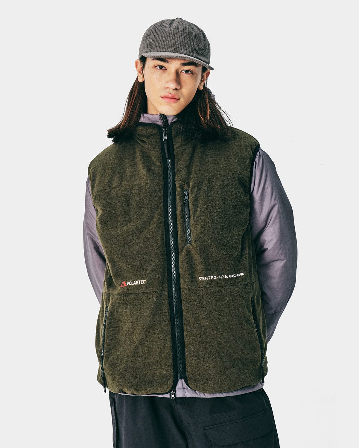 VERT POLARTEC (VTX X EIDER) REVERSIBLE VEST GREEN