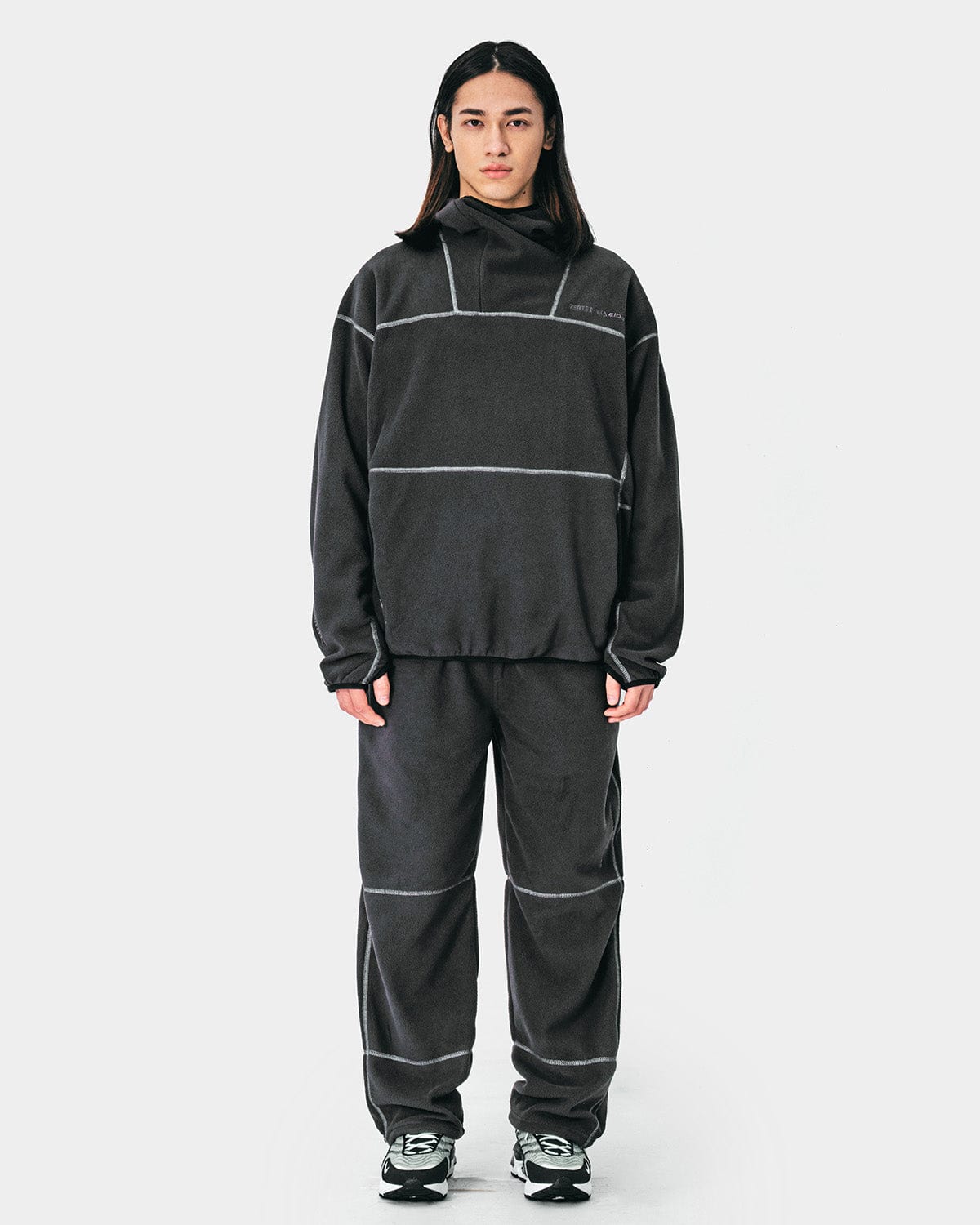 VERT POLARTEC (VTX X EIDER) STITCHED HOODIE CHARCOAL