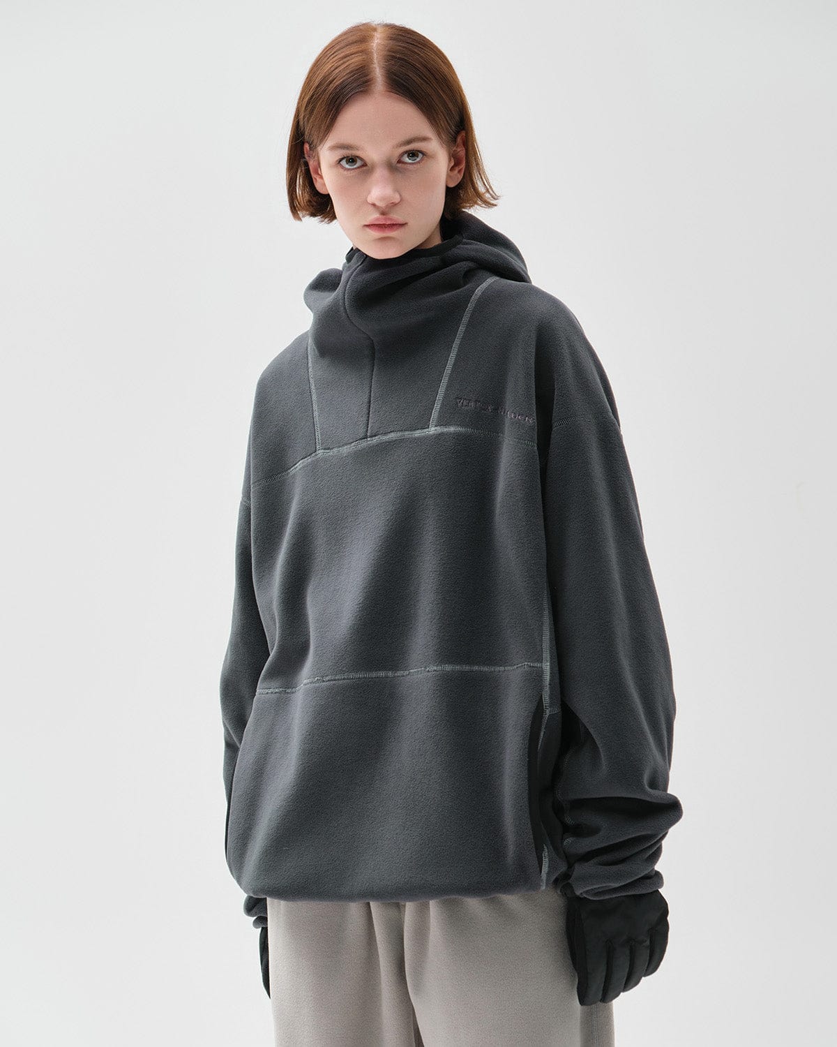 VERT POLARTEC (VTX X EIDER) STITCHED HOODIE CHARCOAL