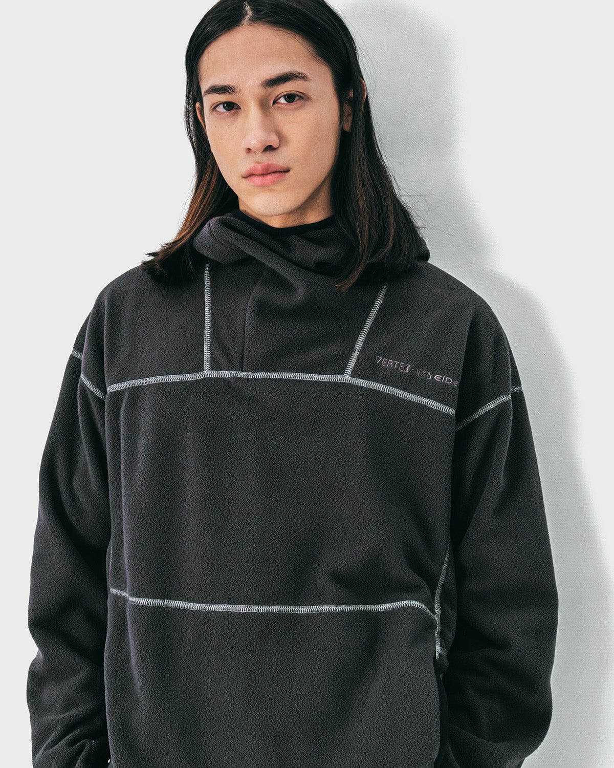 VERT POLARTEC (VTX X EIDER) STITCHED HOODIE CHARCOAL