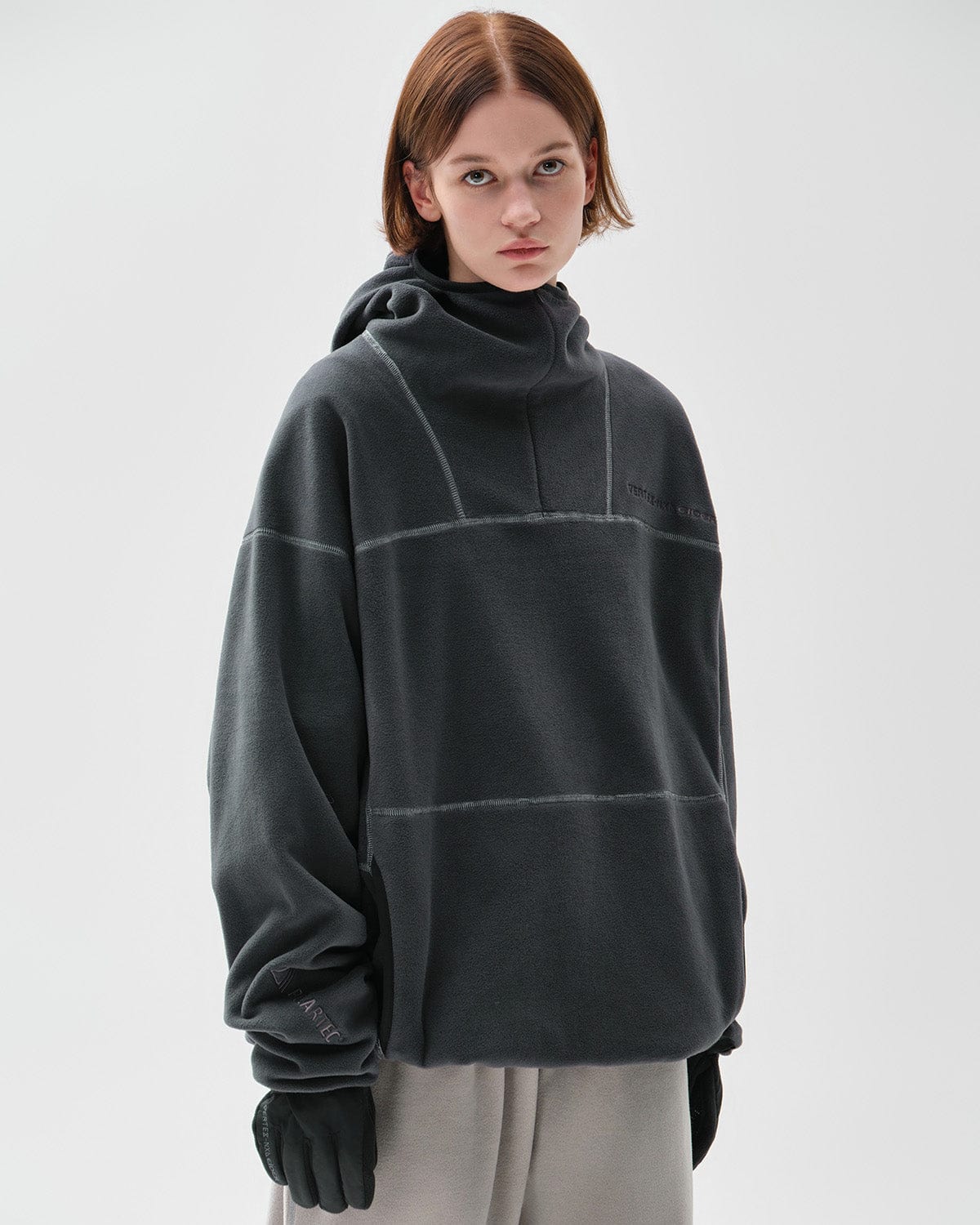 VERT POLARTEC (VTX X EIDER) STITCHED HOODIE CHARCOAL