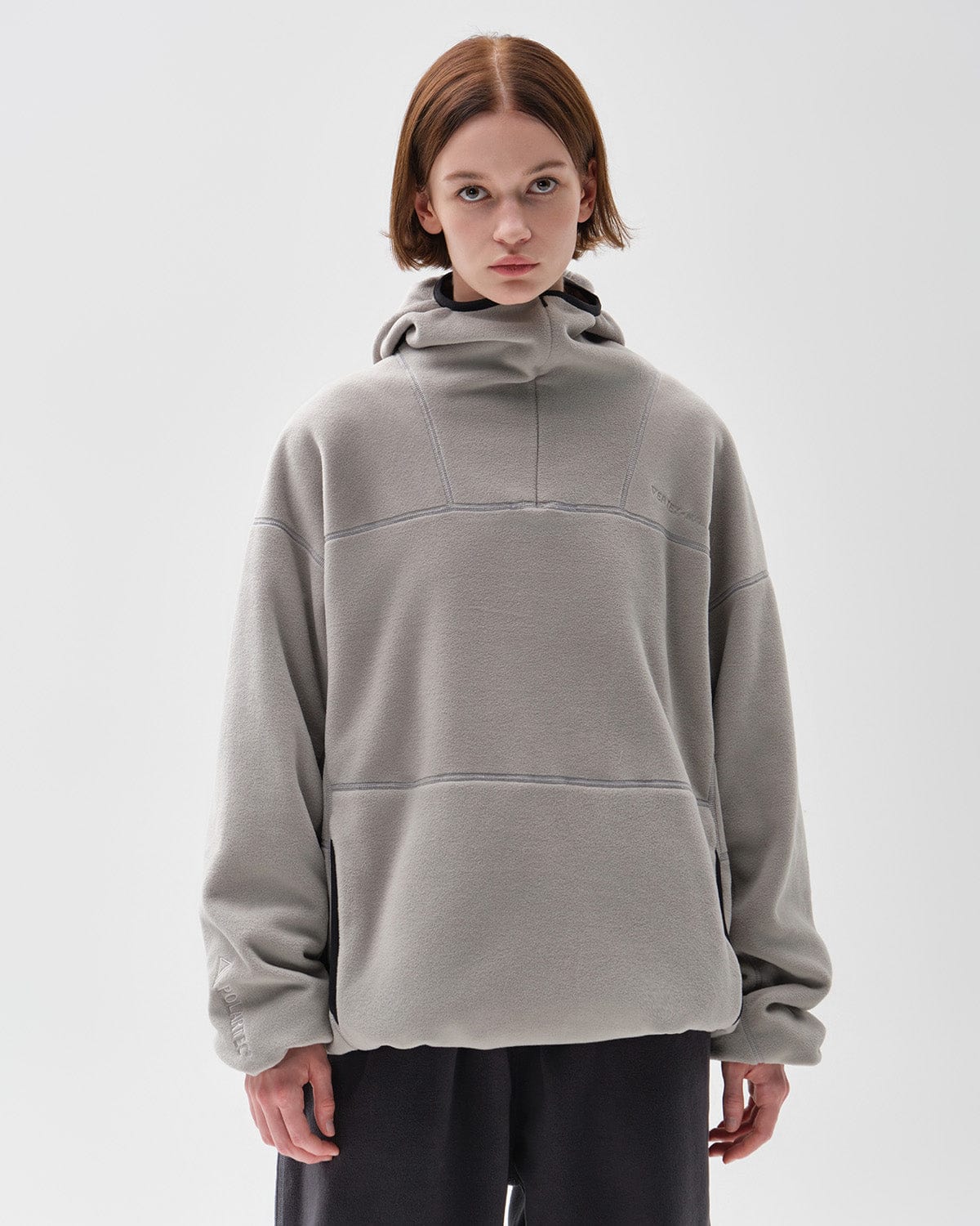 VERT POLARTEC (VTX X EIDER) STITCHED HOODIE GREY