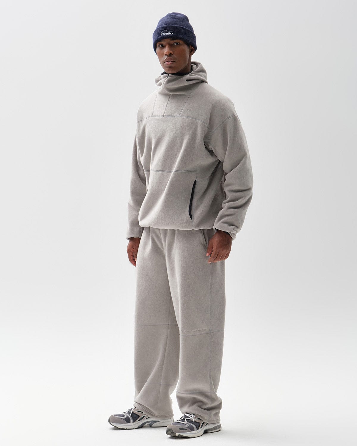 VERT POLARTEC (VTX X EIDER) STITCHED HOODIE GREY