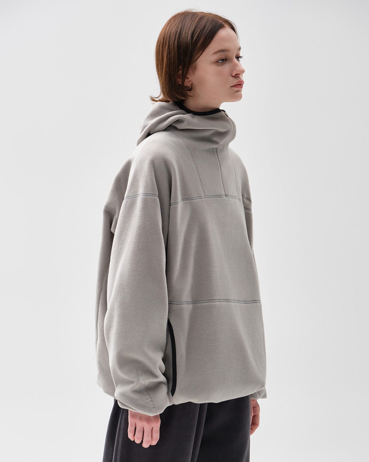 VERT POLARTEC (VTX X EIDER) STITCHED HOODIE GREY