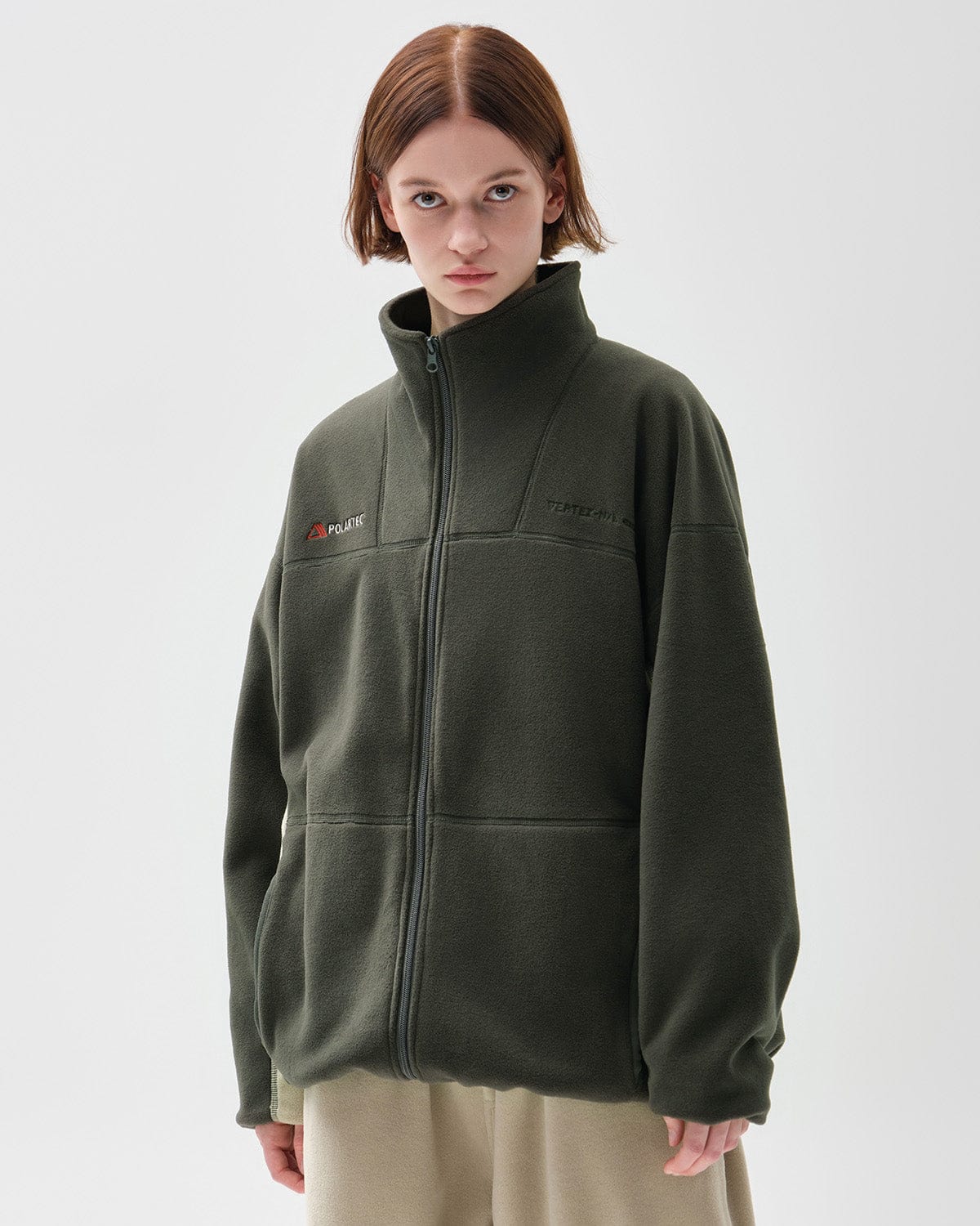 VERT POLARTEC (VTX X EIDER) ZIP JACKET DARK GREEN