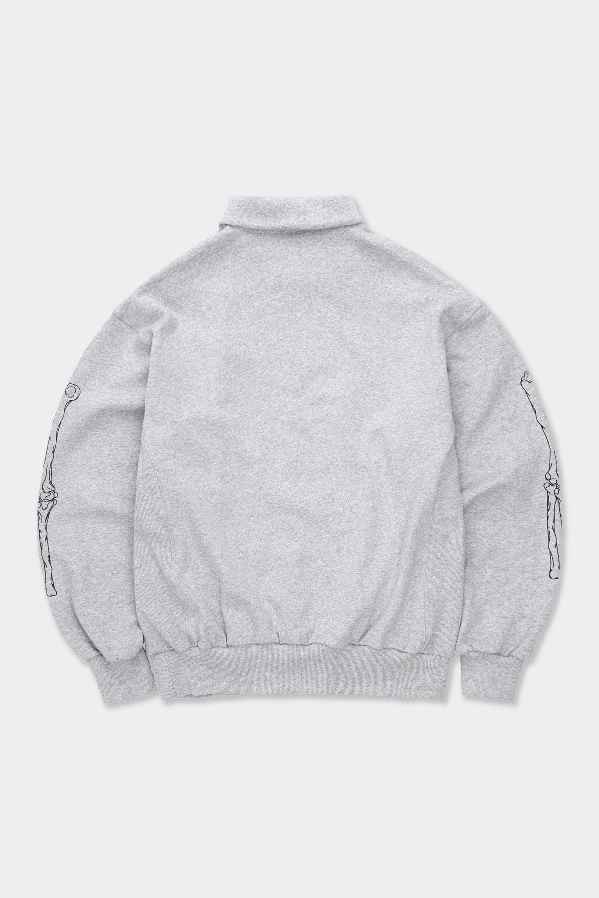 VERT POLO HALF ZIP SWEATSHIRT HEATHER GREY