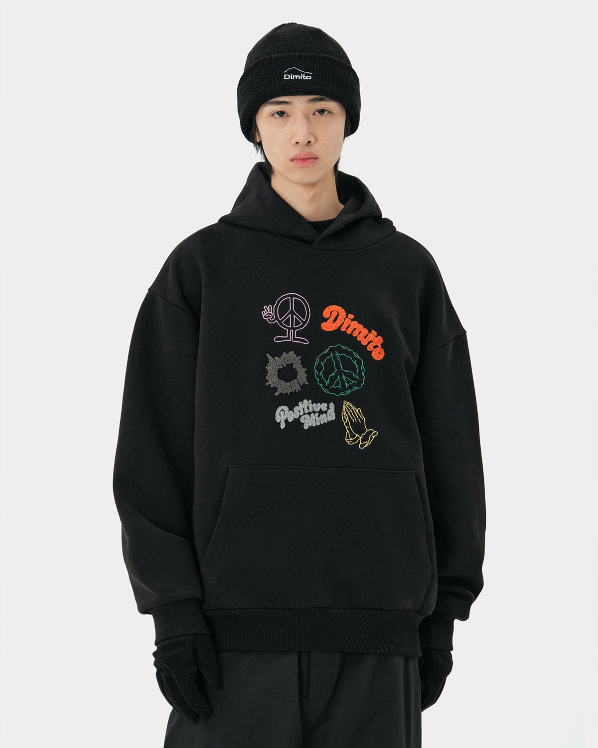 VERT PRAY HOODIE BLACK