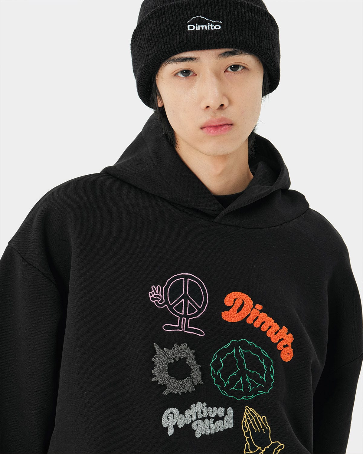 VERT PRAY HOODIE BLACK