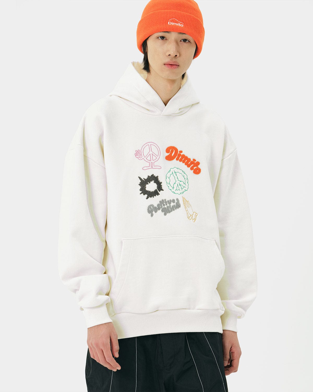 VERT PRAY HOODIE IVORY