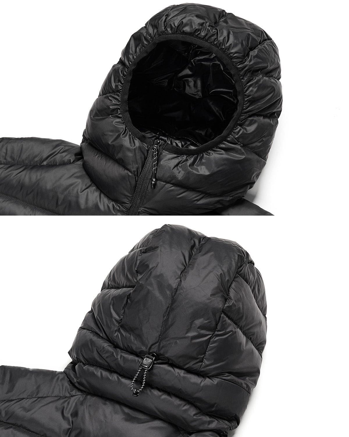 VERT PULLOVER LIGHT DOWN JACKET BLACK