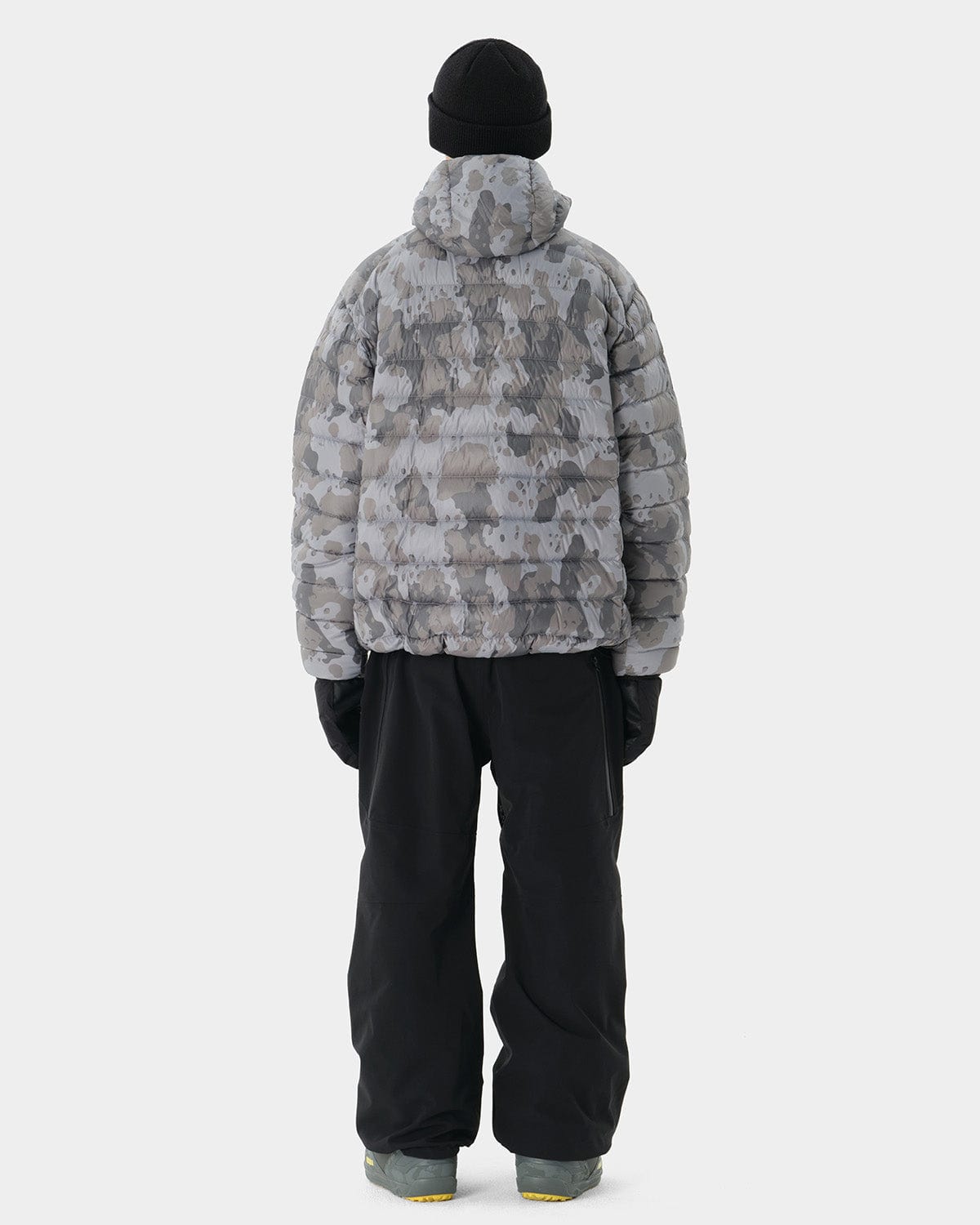 VERT PULLOVER LIGHT DOWN JACKET DOT CAMO GREY