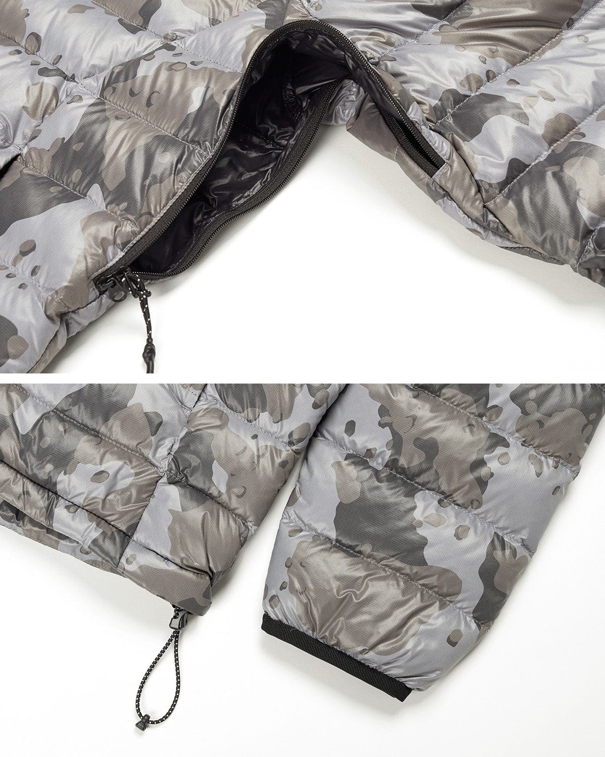 VERT PULLOVER LIGHT DOWN JACKET DOT CAMO GREY